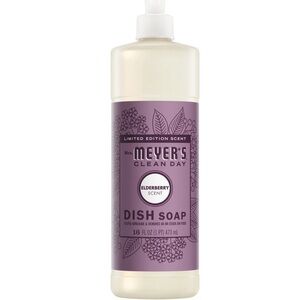 Mrs. Meyers Clean Day Elderberry Scent Dish Soap Limited Edition Scent New